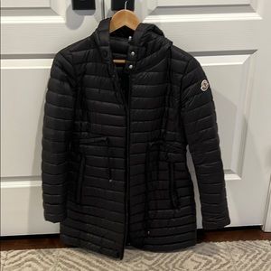 Barbel Drawstring Puffer Jacket Size 1 Black